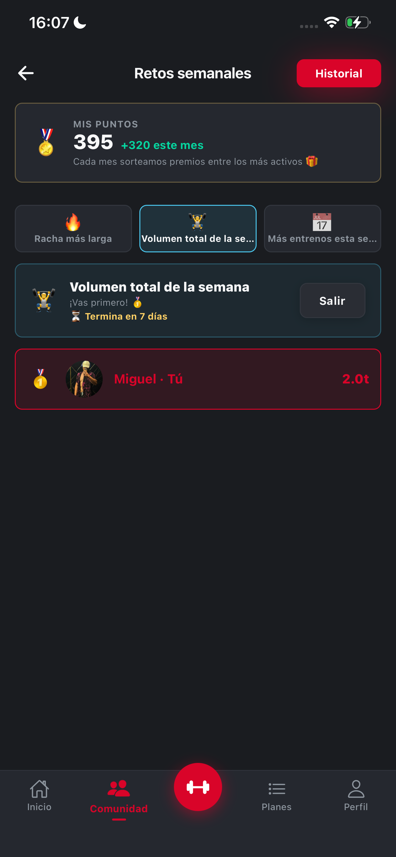 Captura de la Comunidad de GritLift